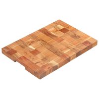 vidaXL Tábua de cortar 50x34x3,8 cm madeira de acácia maciça