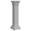 vidaXL Suporte p/ plantas pilar quadrado 17x17x66 cm MDF cinzento