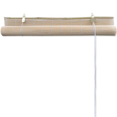 vidaXL Estores de rolo em bambu natural 4 pcs 120x160 cm
