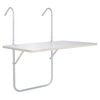 HI Mesa dobr&aacute;vel para varanda 60x40x1,2 cm branco