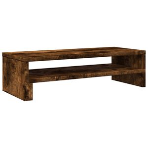vidaXL Suporte monitor 54x22x15 cm derivados madeira carvalho fumado