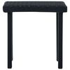 vidaXL Mesa de centro para jardim 40x40x40 cm vime PE preto