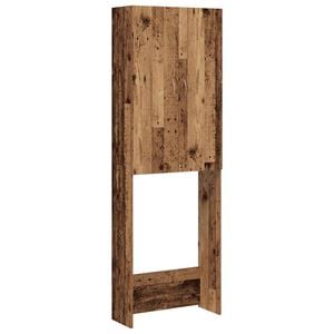 vidaXL Arm&aacute;rio m&aacute;quina de lavar roupa 64x25,5x190 cm madeira velha