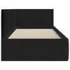 vidaXL Estrutura de Cama de Canto Preto 90 cm x 200 cm Veludo