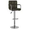 vidaXL Banco de bar couro artificial castanho