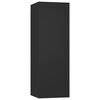 vidaXL Móveis de TV 2 pcs 30,5x30x90 cm derivados de madeira preto