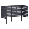 vidaXL Tela para Lixeira 167 x 85 x 113 cm A&ccedil;o Antracite