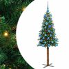vidaXL &Aacute;rvore de Natal Slim com 150 LEDs com suporte Verde 150 cm