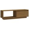 vidaXL M&oacute;vel de TV 110x30x33,5 cm pinho maci&ccedil;o castanho mel