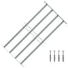 vidaXL Grelha seguran&ccedil;a ajust&aacute;vel p/ janelas com 4 traves 700-1050 mm