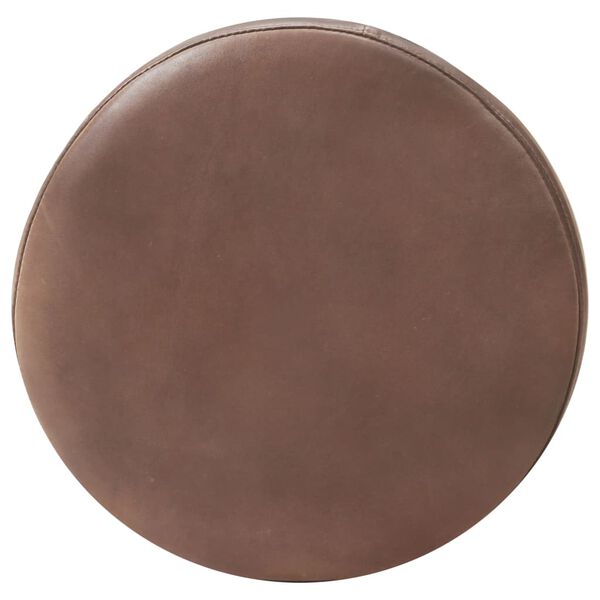 vidaXL Bancos de bar 2 pcs couro genuíno envelhecido castanho