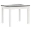 vidaXL 3 pcs conjunto mesa e cadeiras infantil MDF branco e cinzento
