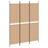 vidaXL Divis&oacute;ria de Ambiente de 3 Pain&eacute;is Bege 150 x 200 cm Tecido