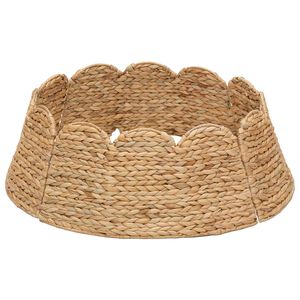vidaXL Collar para &Aacute;rvore de Natal Redondo Natural Di&acirc;m. 45 x 22 cm