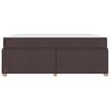 vidaXL Estrutura da Cama com colch&atilde;o Marrom Escuro 180 x 200 cm tecido