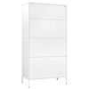 vidaXL Roupeiro 90x50x180 cm a&ccedil;o branco