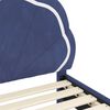 vidaXL Estrutura de Cama Infantil com Cabeceira Azul Pol&iacute;cia