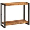 vidaXL Aparador Castanho 90 x 33 x 75 cm Madeira de manga maci&ccedil;a