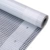 vidaXL Lona em tecido imita&ccedil;&atilde;o de gaze 260 g/m&sup2; 2x6 m branco