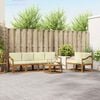 vidaXL Conjunto de Sof&aacute;s para Exterior 7 pcs Natural e Creme
