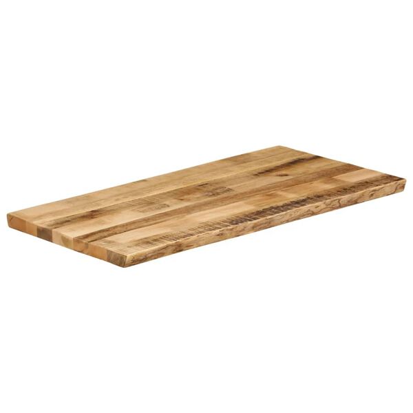 vidaXL Tampo de mesa c/borda viva 120x60x2,5cm mangueira &aacute;spera maci&ccedil;a
