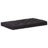 vidaXL Almofad&atilde;o p/ m&oacute;veis de paletes algod&atilde;o 120x80x10 cm preto