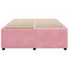 vidaXL Estrutura de cama 140x200 cm veludo rosa
