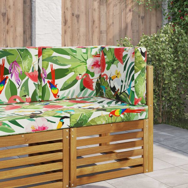 vidaXL Almofada para Sof&aacute; Externo 3 pcs colorido Poli&eacute;ster