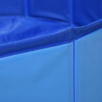 vidaXL Piscina para cães dobrável 80x20 cm PVC azul
