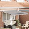 vidaXL Toldo Retr&aacute;til Cinzento-claro 350 x 250 cm Poli&eacute;ster e Alum&iacute;nio