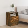 vidaXL Mesas de cabeceira 2 pcs 50x32x60 cm cor carvalho fumado