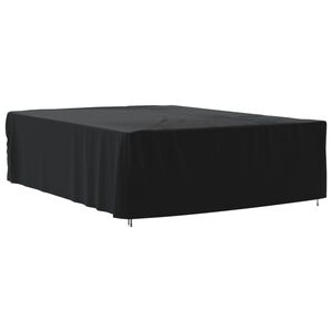 vidaXL Capa para mobili&aacute;rio de jardim 350x260x90 cm 420D oxford preto