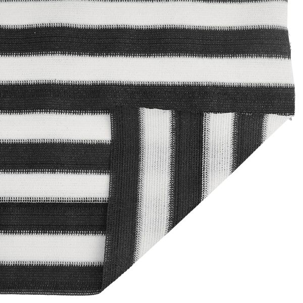 vidaXL Rede de privacidade PEAD 195 g/m&sup2; 2x50 m antracite e branco