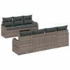 vidaXL Conjunto de Sof&aacute; de Jardim 8 unid. 7-N&uacute;mero de lugares Cinzeto