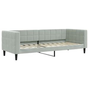 vidaXL Sof&aacute;-cama 80x200 cm veludo cinzento-claro