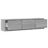 vidaXL Gabinete para TV com led Cinza Sonoma 165 x 34 x 40 cm