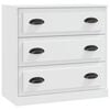 vidaXL Aparadores 3 pcs madeira processada branco