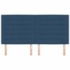 vidaXL Cabeceira com cabeceira Azul 180 cm Couro Sint&eacute;tico
