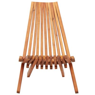 vidaXL Cadeira lounge de exterior dobrável madeira de acácia maciça