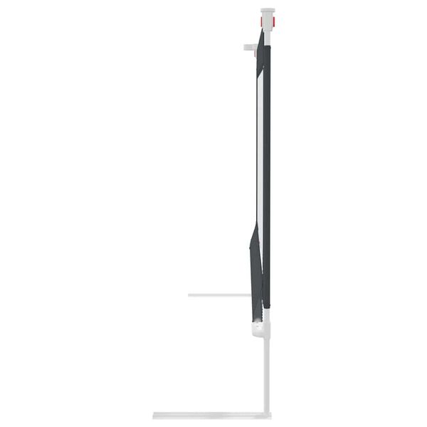 vidaXL Barra seguran&ccedil;a p/ cama infantil tecido 100x25 cm cinza-escuro