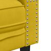 vidaXL 3 pcs conjunto de sof&aacute;s chesterfield com rolos veludo amarelo