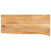 vidaXL Tampo de mesa c/ borda viva 70x30x2,5 cm mangueira maci&ccedil;a