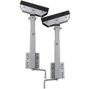 vidaXL Suporte de proa para reboque de barco em barra 2 pcs 63-88cm