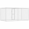 vidaXL Jaula para cão Prateado 400 x 200 x 256 cm Aço Galvanizado