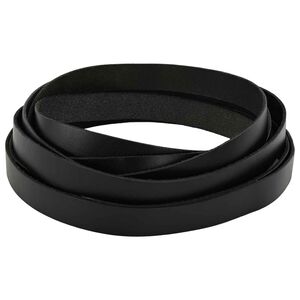 vidaXL Pulseira de Couro 1 Preto 200 x 1,5 cm Couro