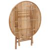 vidaXL 5 pcs conj. de jantar dobrável c/ almofadões p/ exterior bambu