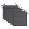 vidaXL Cadeiras de jardim dobr&aacute;veis c/ almofad&otilde;es 6 pcs ac&aacute;cia maci&ccedil;a