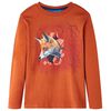 T-shirt de manga comprida para crian&ccedil;a ferrugem-claro 104