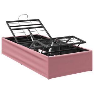 vidaXL Estrutura de Cama El&eacute;trica Ajust&aacute;vel Rosa 200 x 70 x 33,5 cm