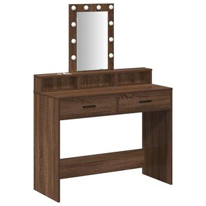 vidaXL Mesa de vestir Castanho 100 x 41 x 140 cm Derivados de Madeira